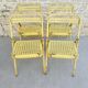 4 folding chairs in Plichaise metal from the Souvignet brand, 60s