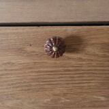 Vintage raw oak secretary