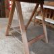 Table de ferme sur tréteaux