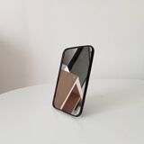 Vintage barber style tabletop mirror