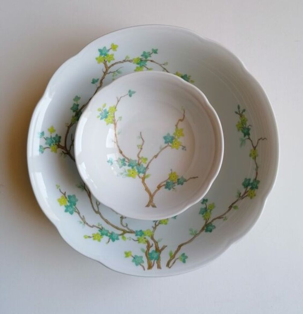 Fruit salad service porcelain W Germany