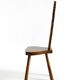 Solid wood chair with an ornate, hand-carved backrest – Made in Spain
