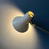 Lampadaire réglable blanc vintage des années 50