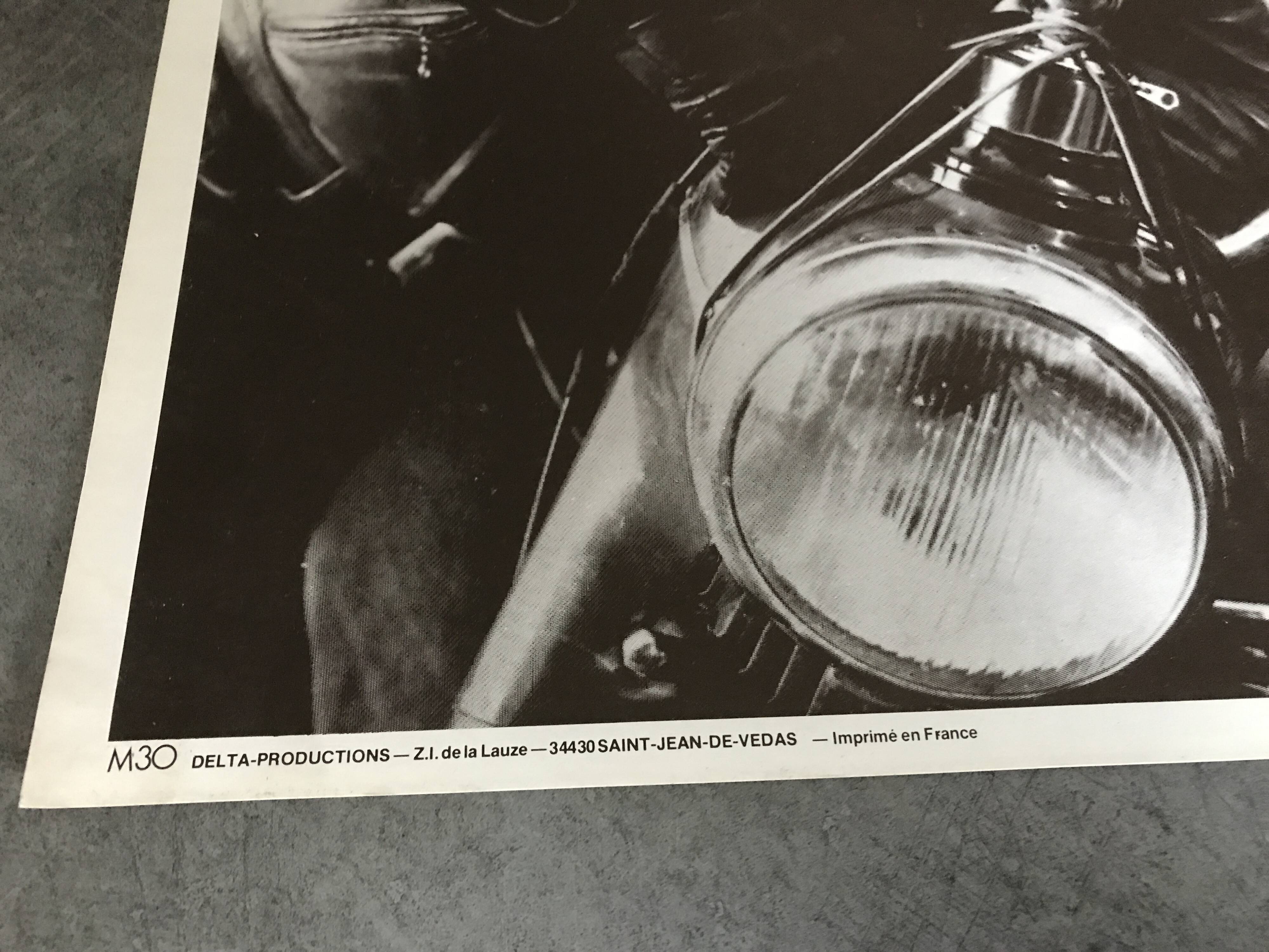 Vintage Marlon Brando in "The Wild One" POSTER, Delta Production M30