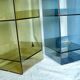 Pair of shelves in plexiglas 1980s