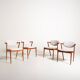 Set of 4 model “42” chairs by Kai Kristiansen for Schou Andersen
