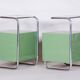 Bauhaus Side Tables in Chrome and Glass by Vichr a Spol., Czech, 1930s, Set of 2