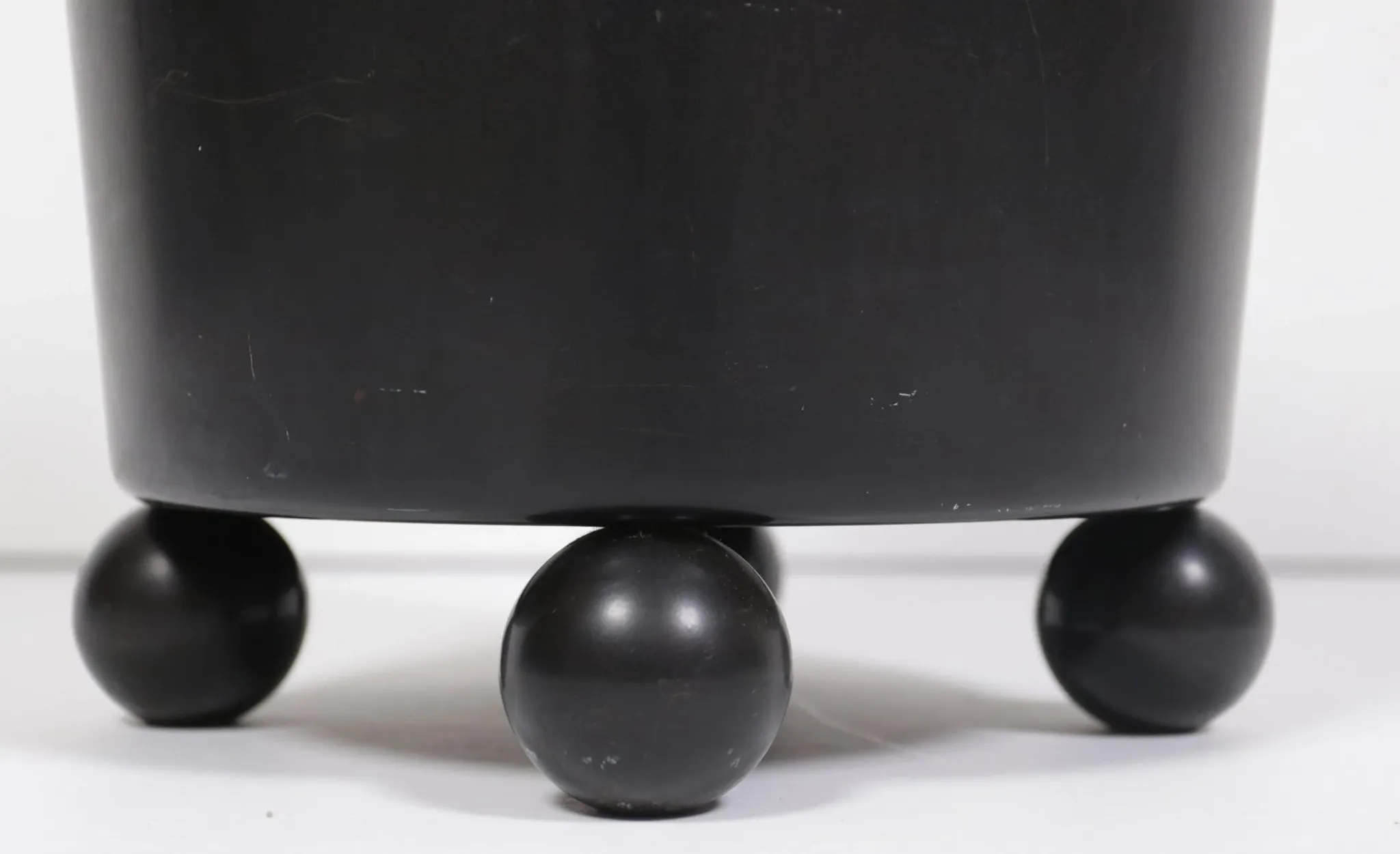 1930s extremely rare Art Deco black Bakelite and chrome umbrella stand