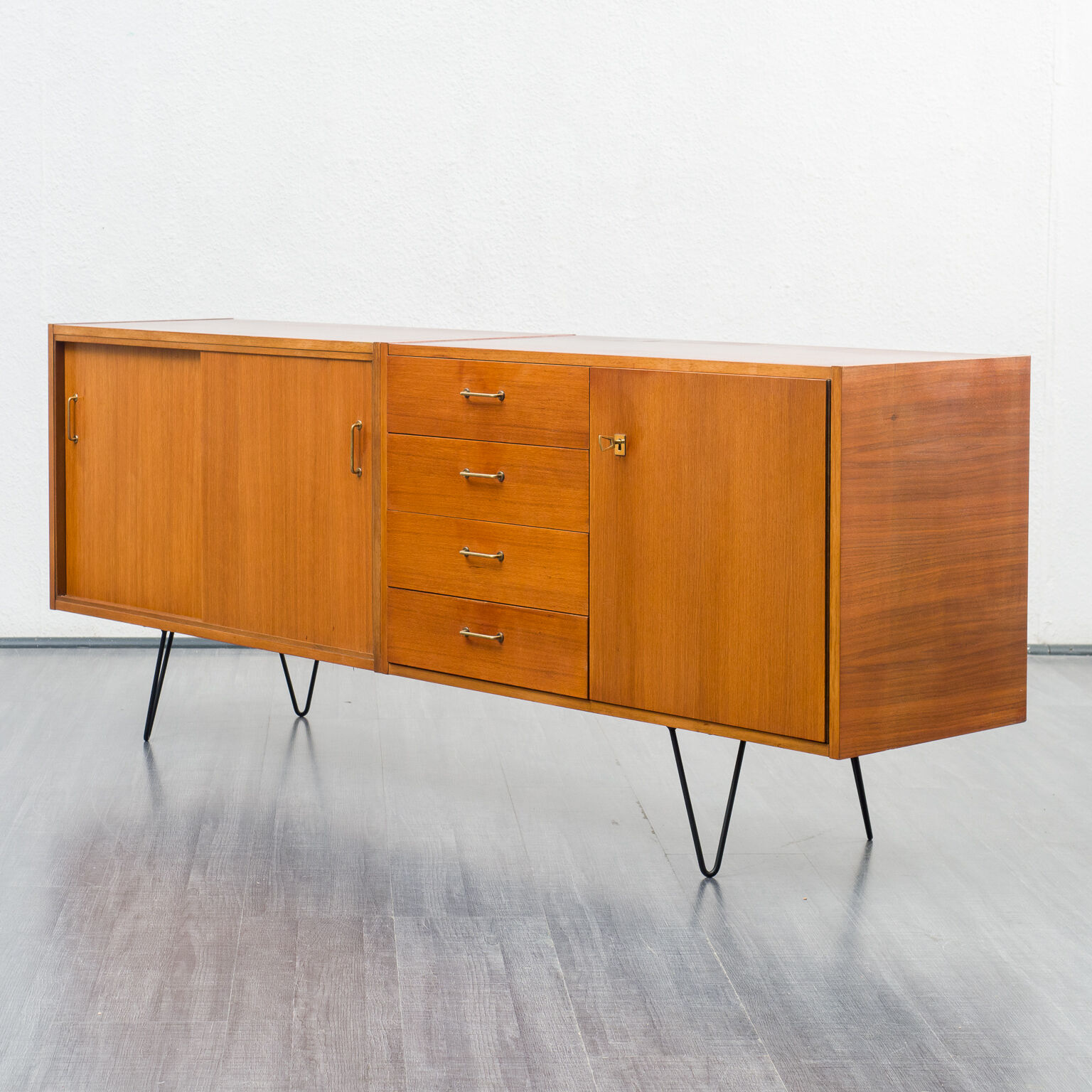 Enfilade 60s, walnut, restored