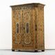 Painted Folk Art Bridal Cupboard