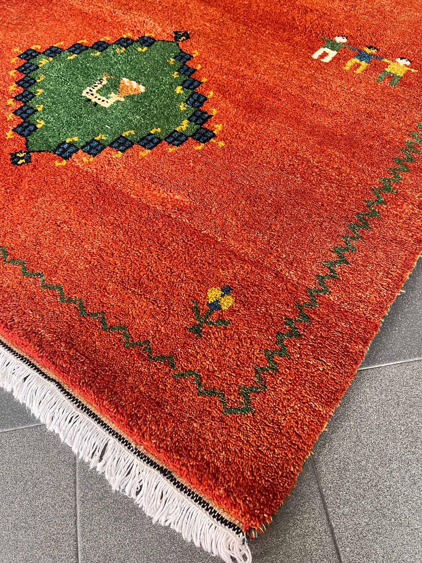 Tapis Gabbeh en laine, 100 % laine