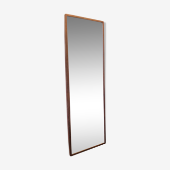Scandinavian teak mirror 1960 131x46cm