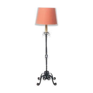 Wrought iron lamp lamp - 50s -