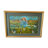 Naïve painting by Moukim Jalil