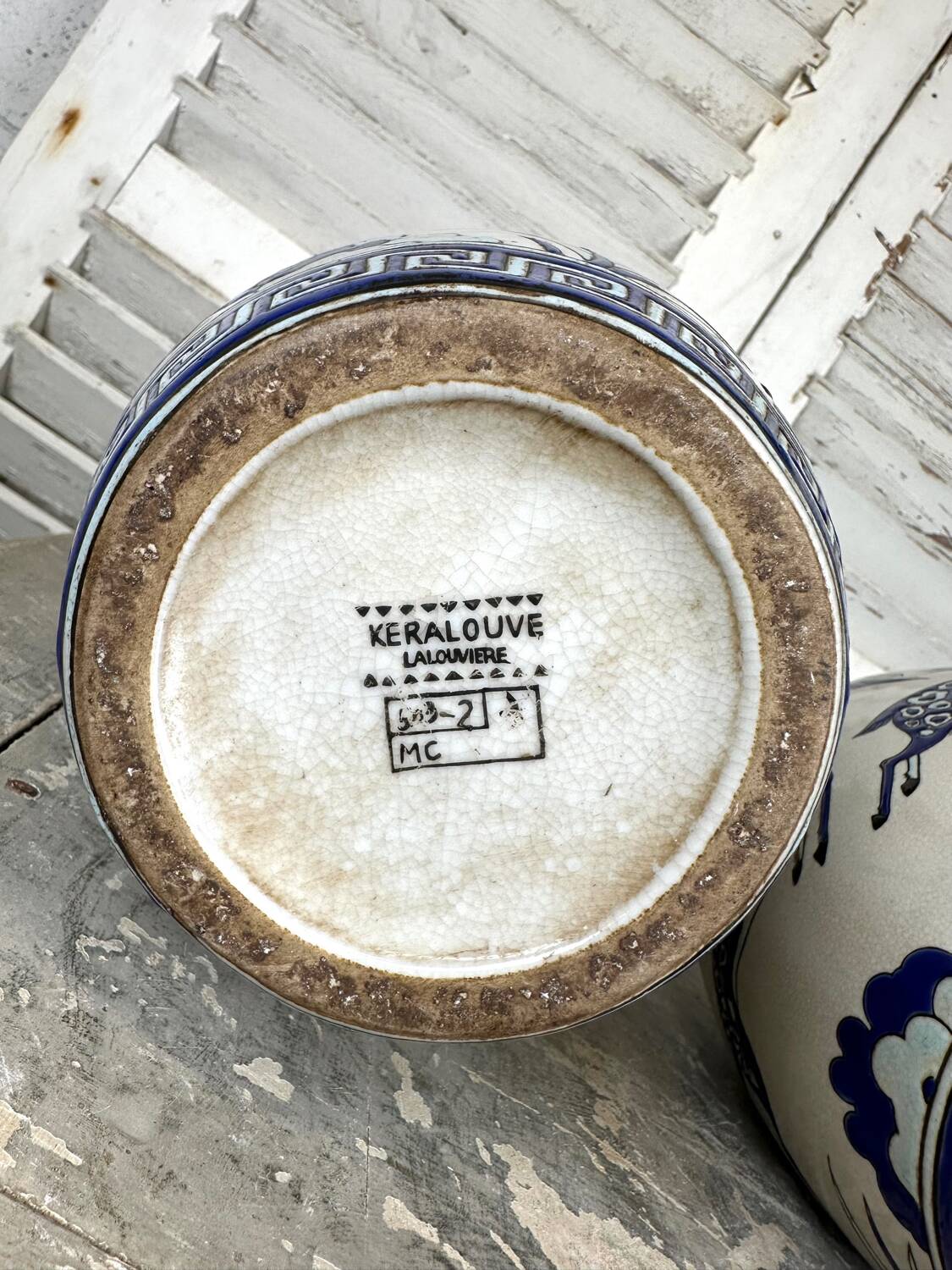 Pair of Art Deco style ceramic vases