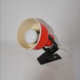 Red clamp lamp