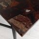 Table basse en pierre naturelle et résine, années 70