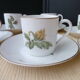Set of 6 mocha coffee cups in Paris porcelain