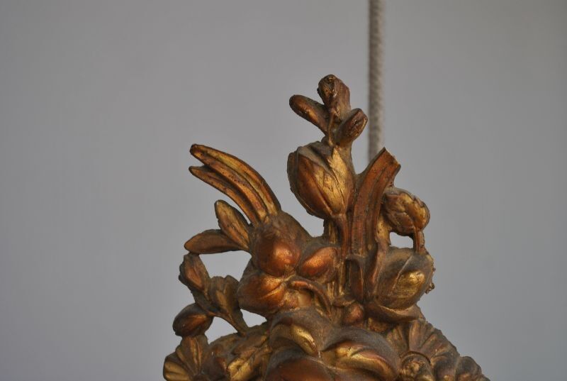 Mirror of style Louis XVI gilded stucco 1880