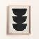 Peinture sur papier - illustration abstraite noire signée eawy
