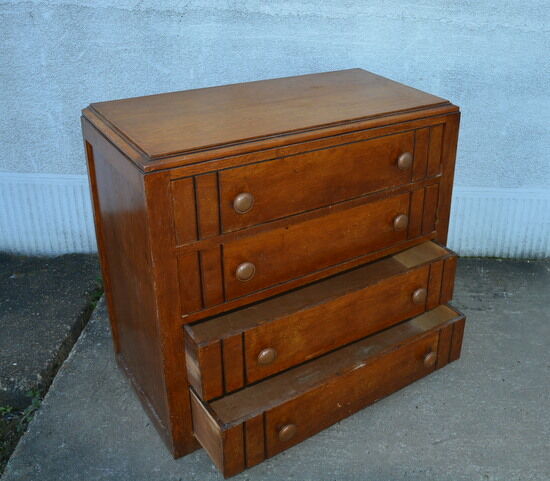 1960s chest of drawers wooden varnish