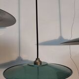 Set of 3 enameled sheet metal pendants