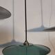 Set of 3 enameled sheet metal pendants