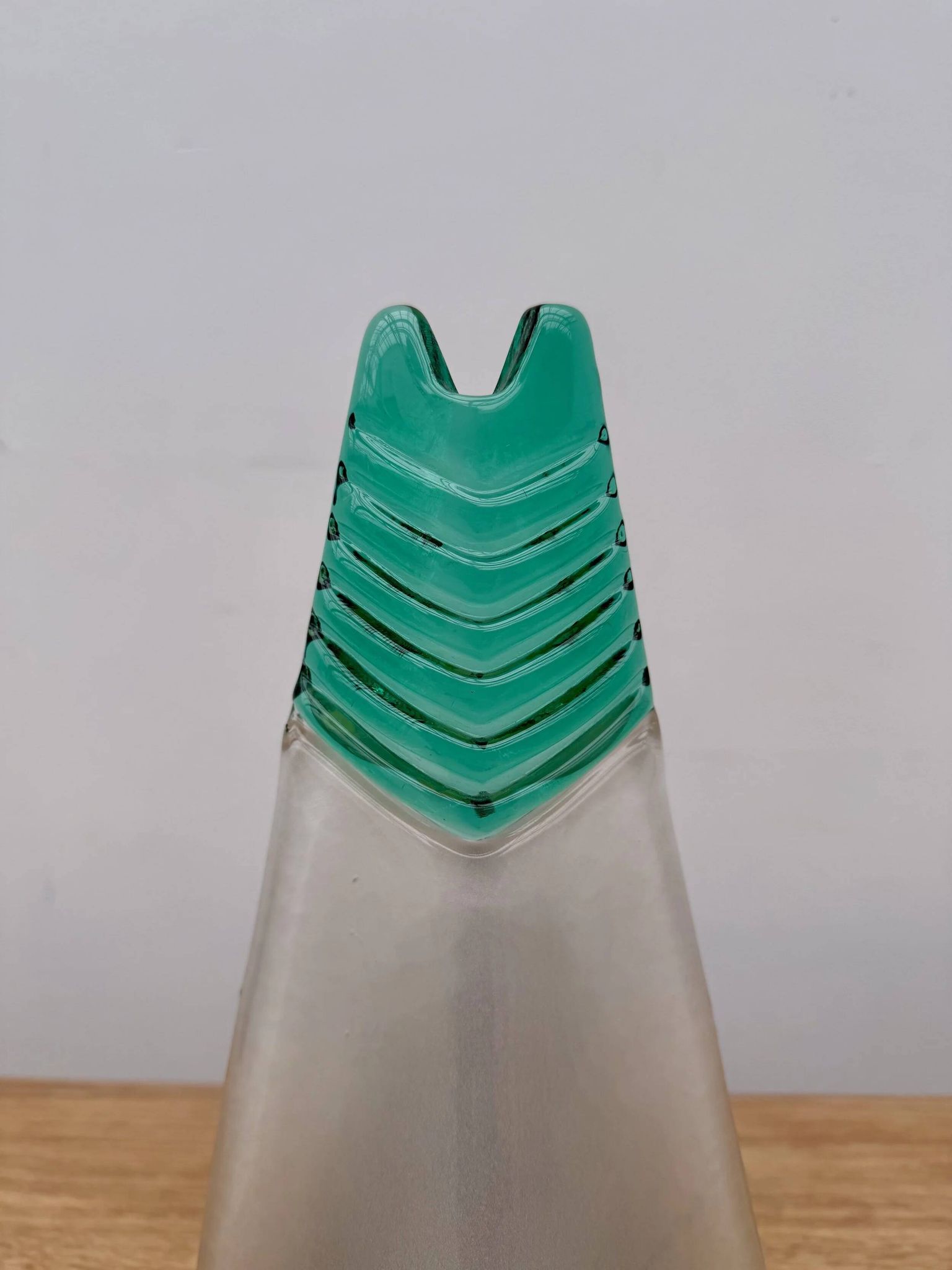 Lampe en verre de Murano et métal, Italie 1980
