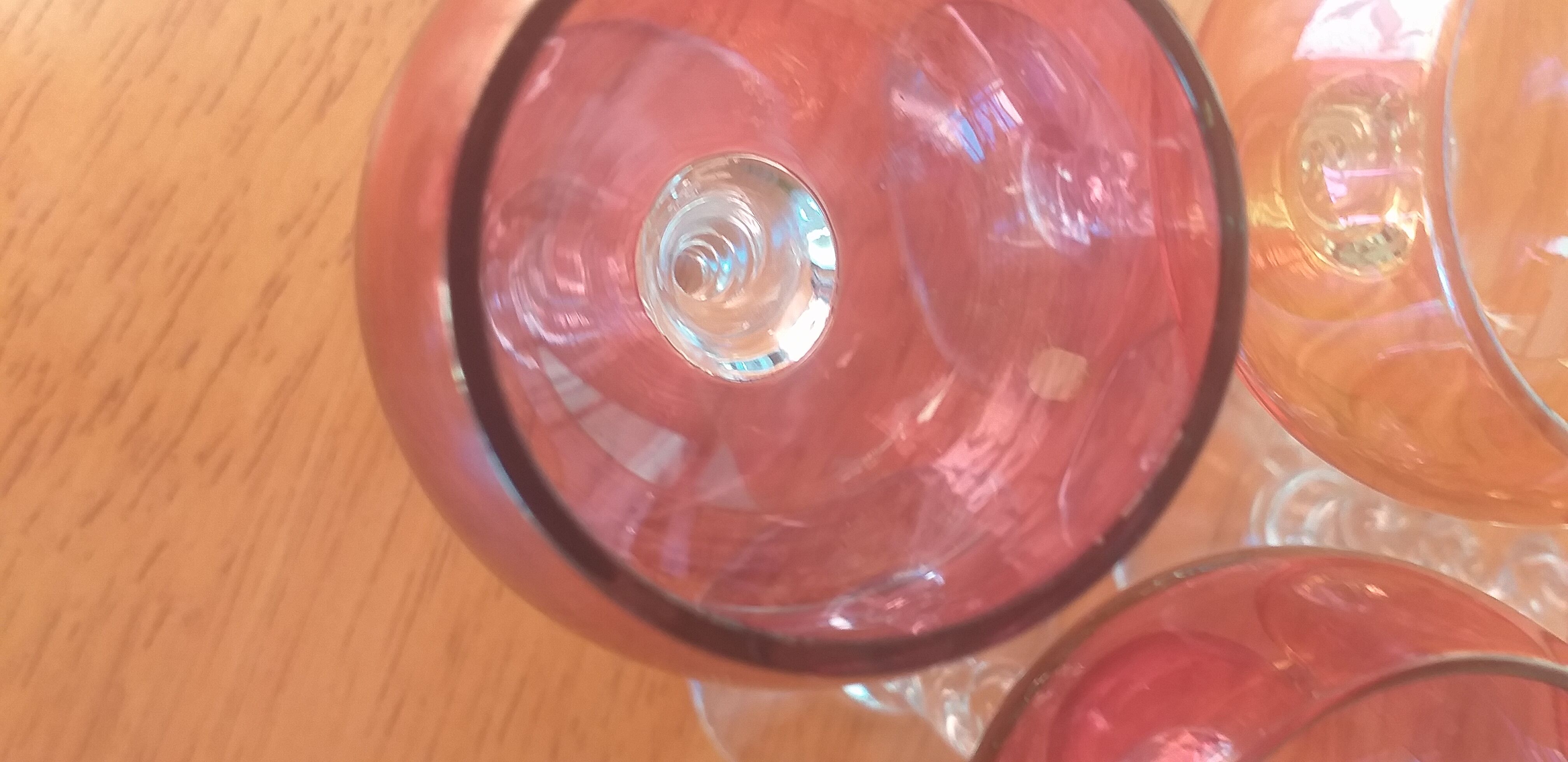 Verres à liqueur en verre soufflé