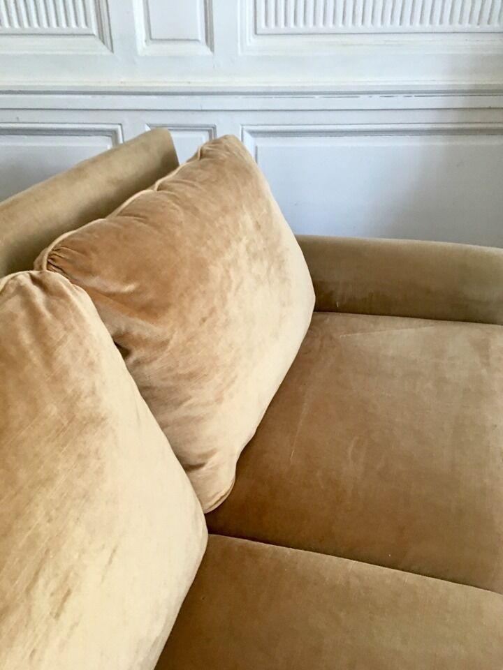 Vintage sofa years 50.60 velvet RAS