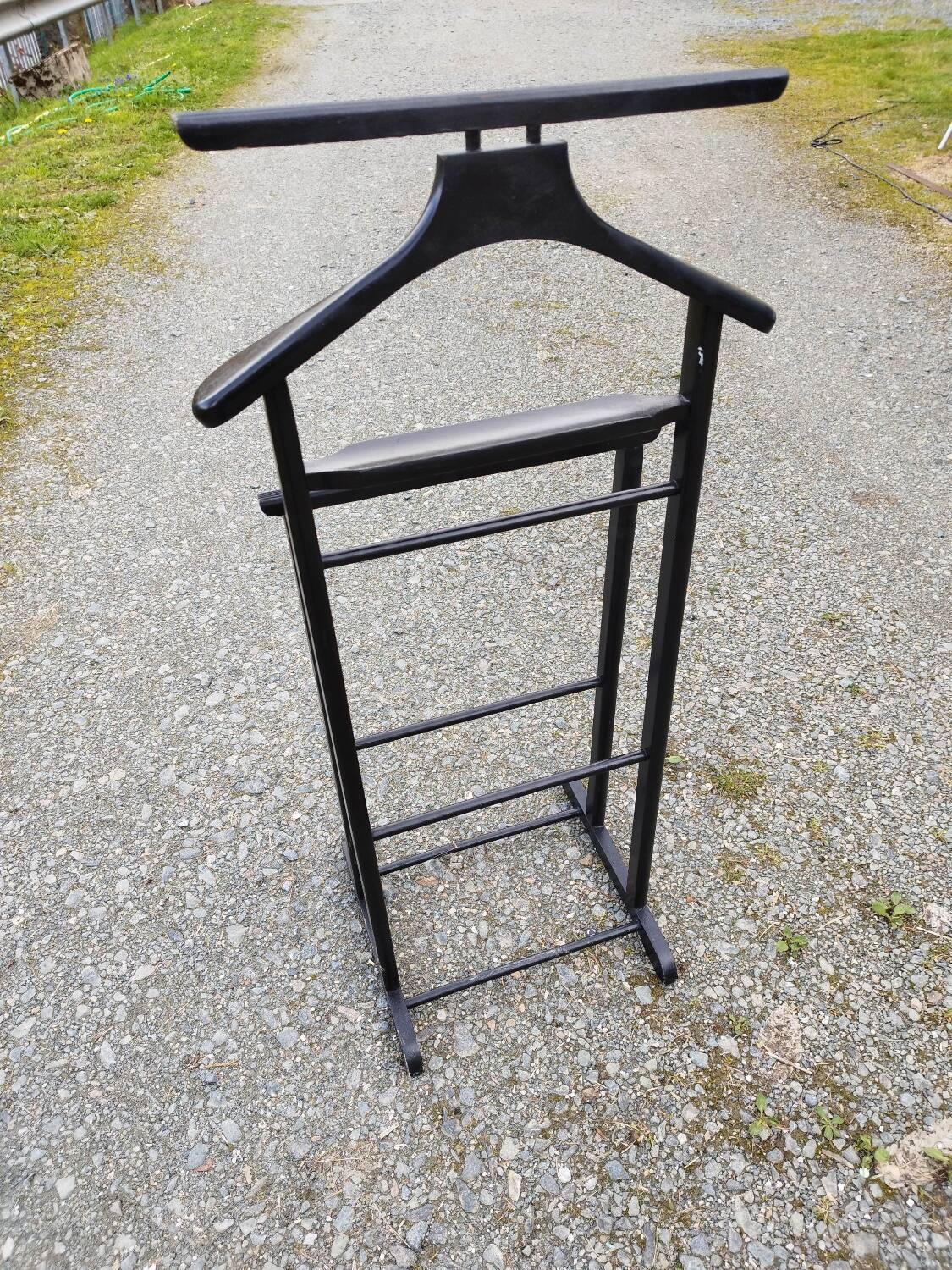 Valet black coat holder