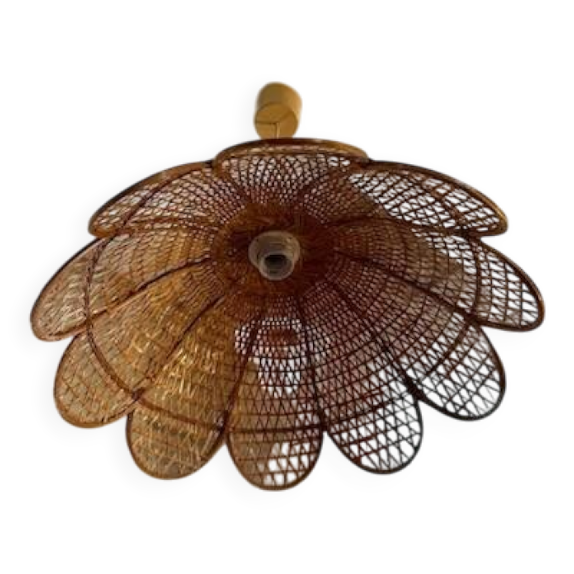 Relux Italy wicker flower pendant light