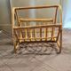 Porte revues vintage en rotin