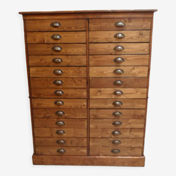 Vintage apothecary cabinet with 26 drawers