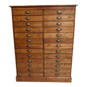 Vintage apothecary cabinet with 26 drawers