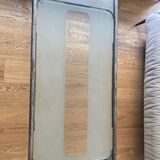 Metal and glass coffee table