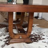 Art Deco table, lyre base, 1930s
