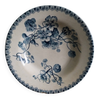 Assiette creuse Gien Capucines Terre de fer
