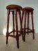 Paire tabourets bar vintage style pub anglais-75 cm