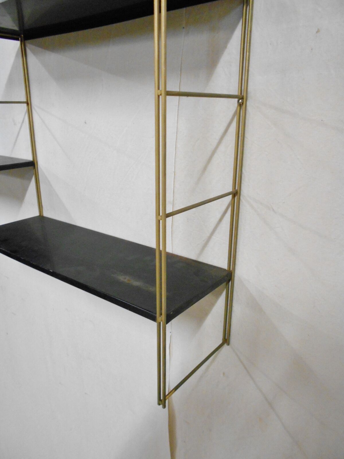 Vintage metal shelves