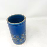 Bitossi Rimini blue and bronze vase