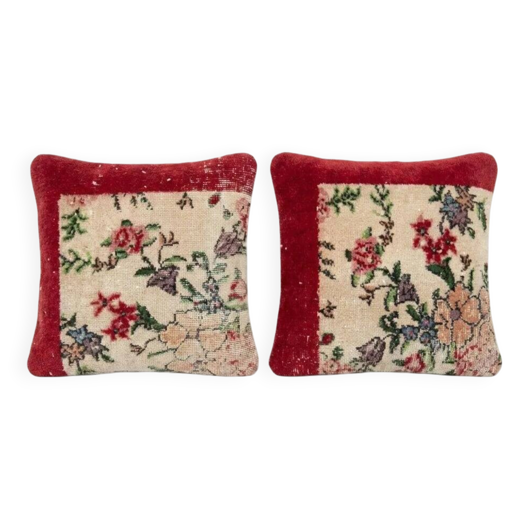 Set of 2 vintage Turkish cushion covers 51x51 cm