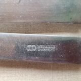 Antique knives blackened wooden handle