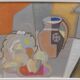 Peinture vintage de fruits nature morte