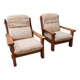 Paire de fauteuils vintage