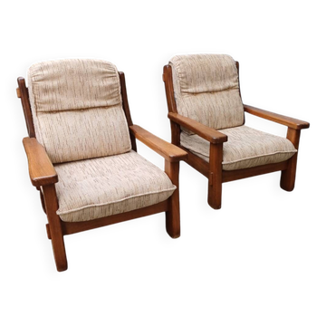 Paire de fauteuils vintage