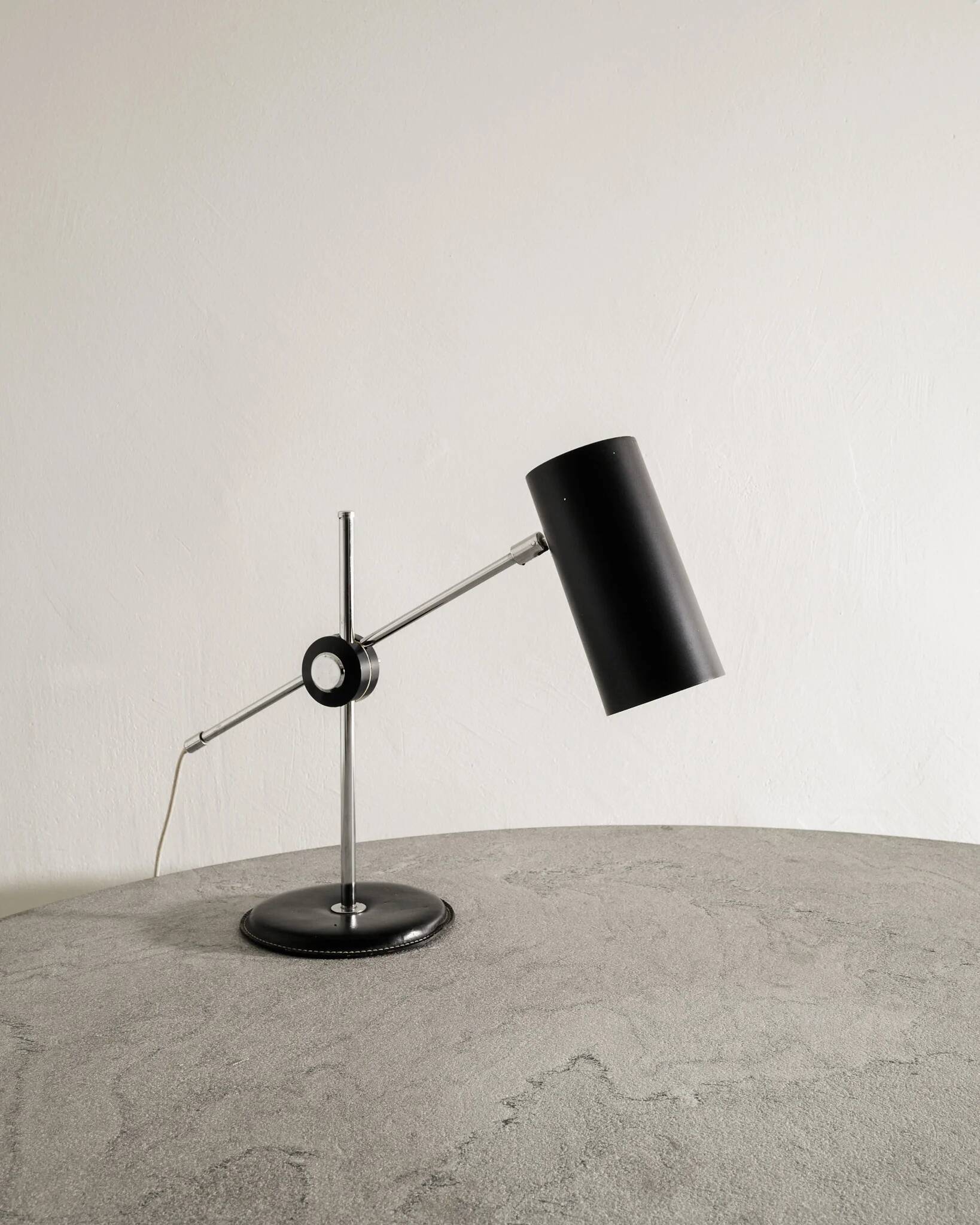 Black Swedish Mid Century Anders Pehrson "781B" Desk Table Lamp, 1960s