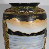 Pair of satsuma vases in japanese porcelain – early twentieth