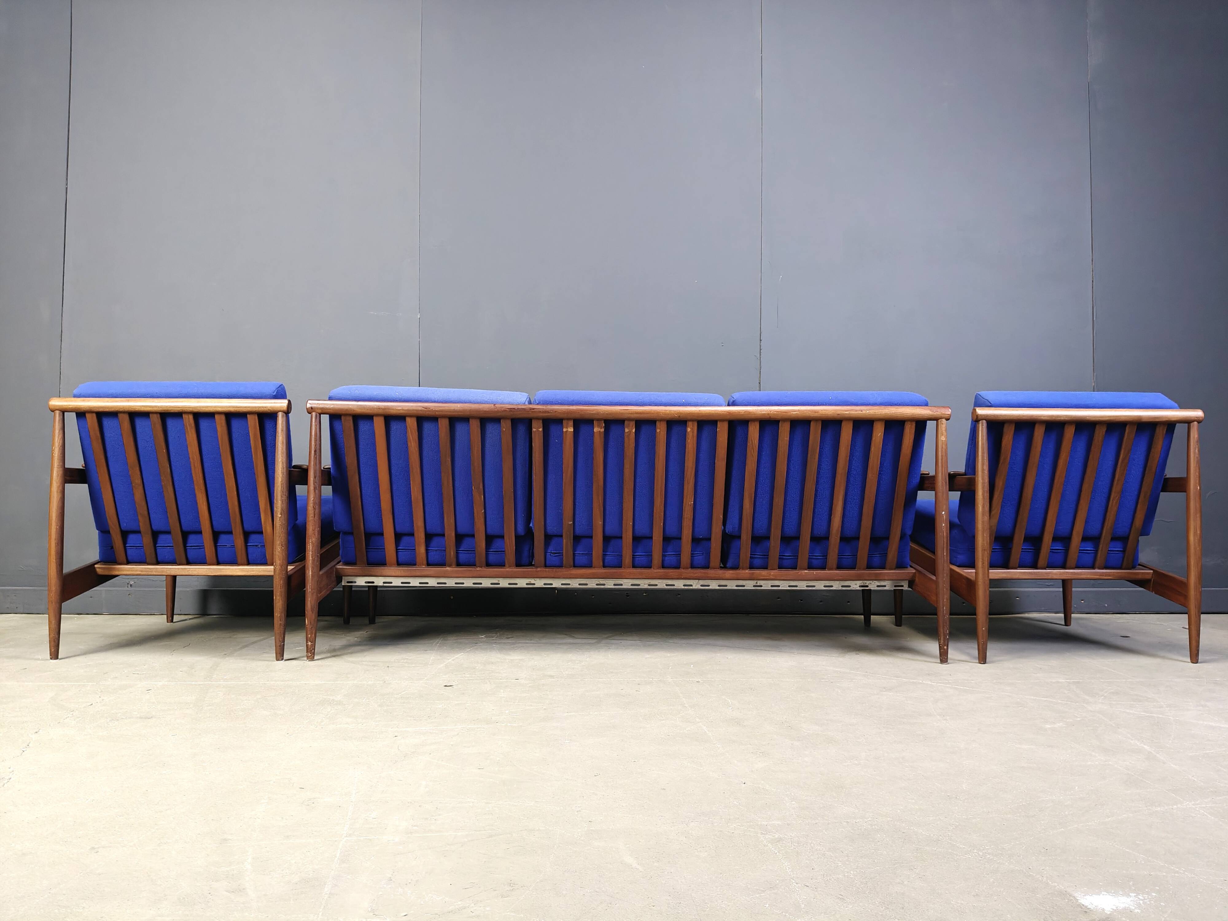 Ensemble de canapés scandinaves du milieu du siècle, années 1960