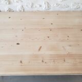 Large farm table by Georges Robert in solid pine